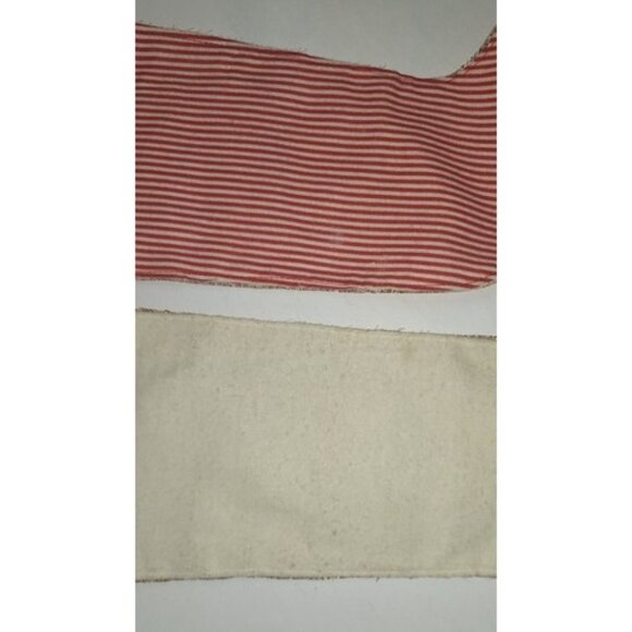 Lot Of 2 Handmade Felt Xmas Stockings Pixies Fairies Red White - Picture 12 of 16